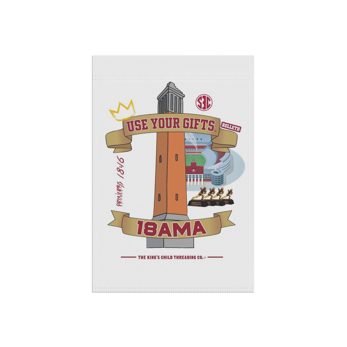 TKC™️ Crown Decor Use Your Gifts(18AMA edition)Garden & House Banner