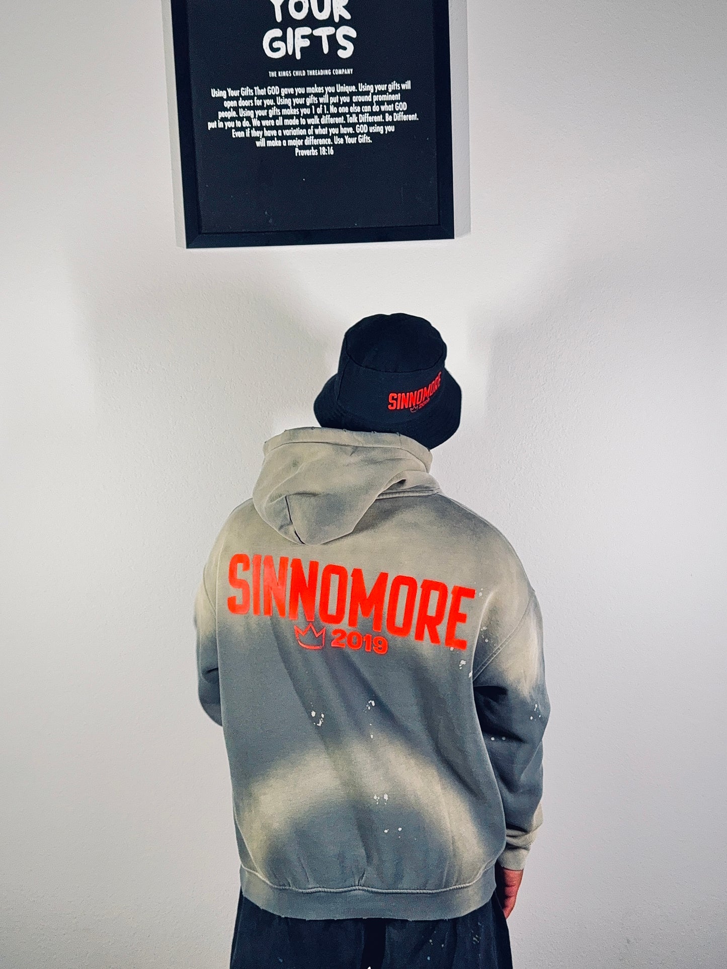 TKC™️ SINNOMORE: Crk$ & Whr$ (Black Men’s Bucket Hat)