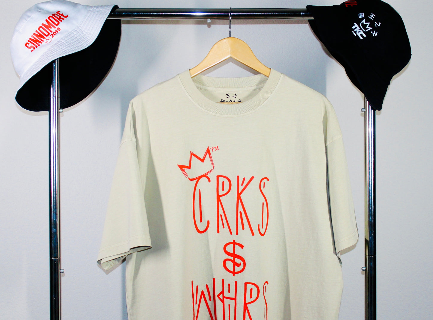 TKC™️ SINNOMORE : Crk$ & Whr$ (Crème Shirt)