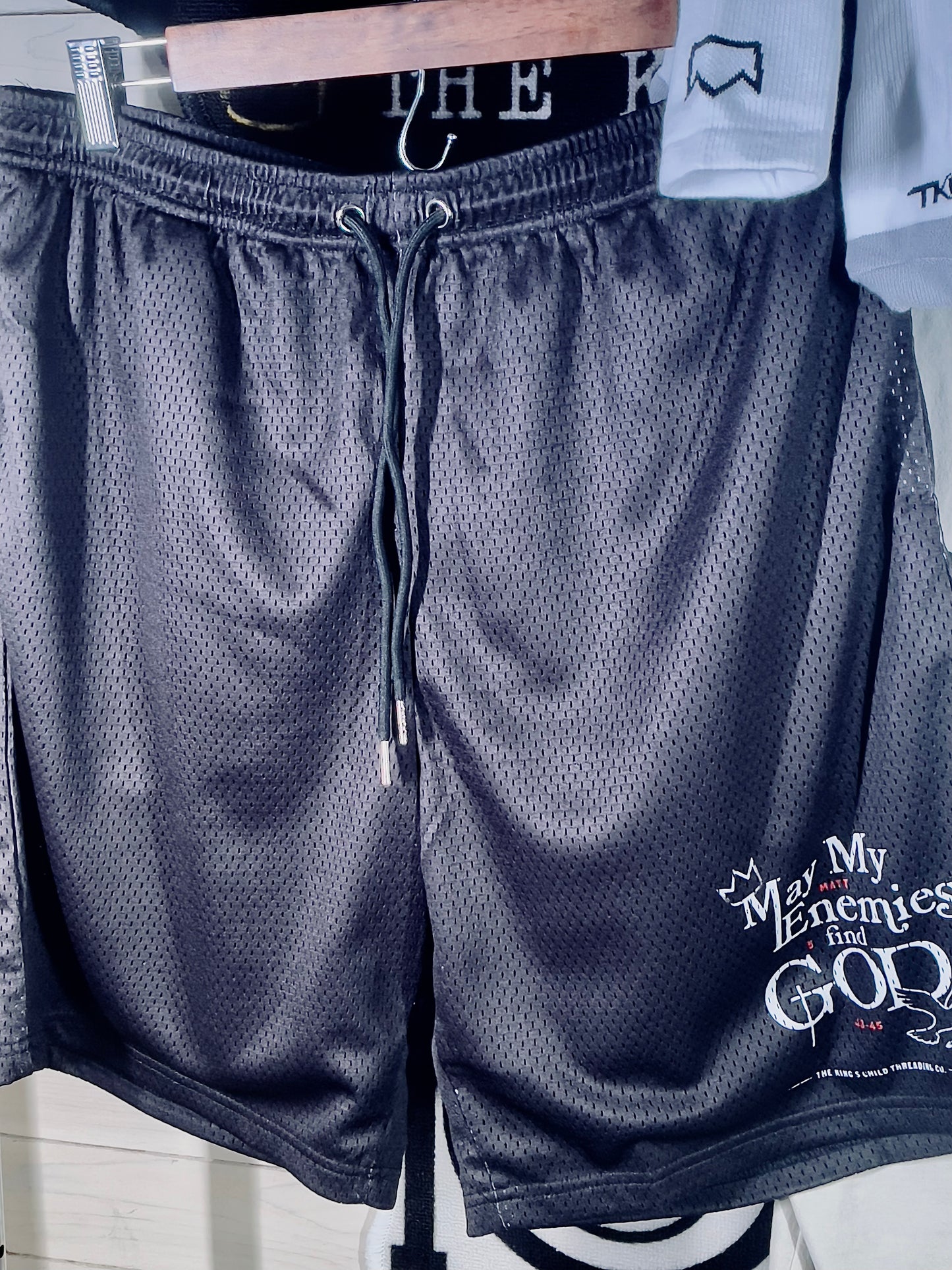 TKC™️ May My Enemies Find GOD Varsity Mesh Shorts
