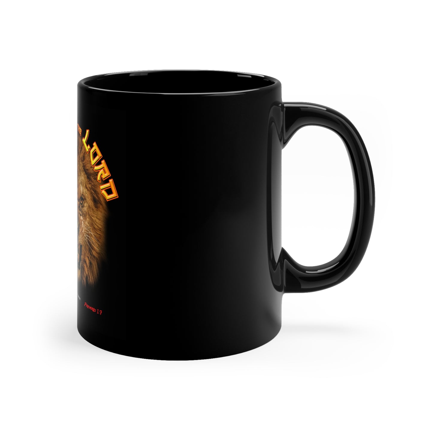 TKC™️  Crown Decor Fear Of The Lord 11oz Black Mug