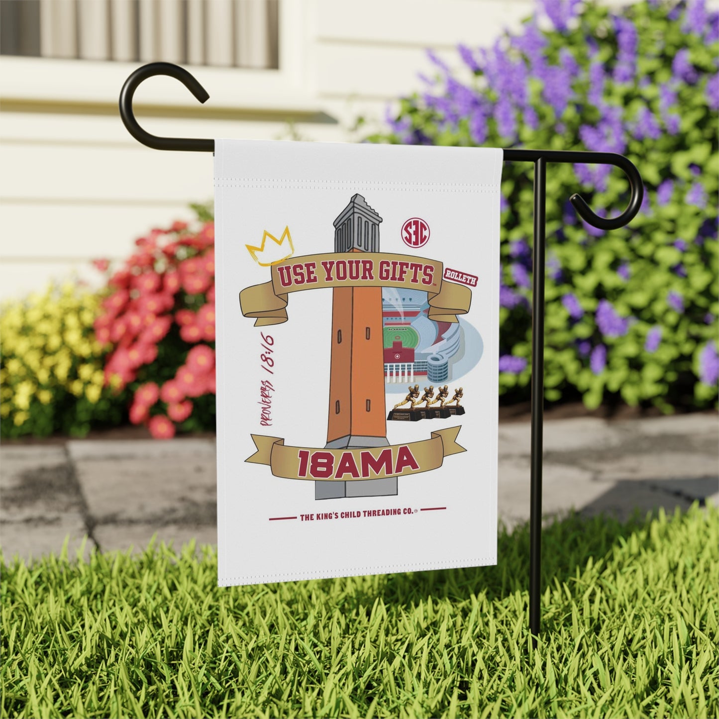 TKC™️  Crown Decor Use Your Gifts(18AMA edition)Garden & House Banner