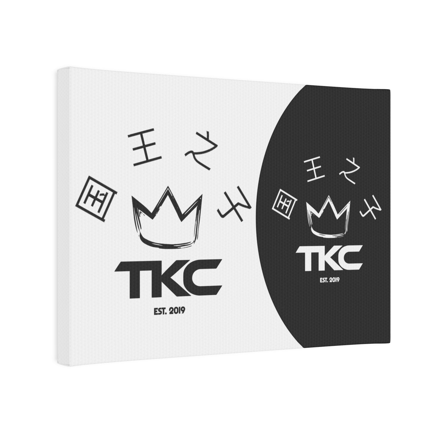 TKC™️  Crown Decor Trademarked Logo Canvas