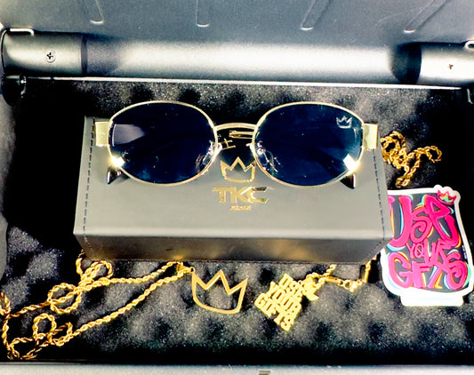 TKC™️ Crown Vision “Vintage Gold” Sunglasses