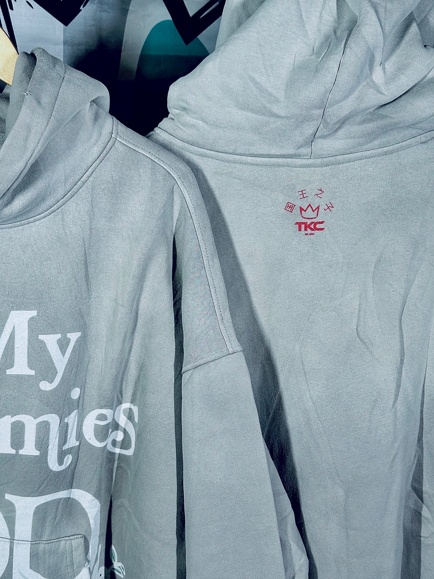 TKC™️ May My Enemies Find GOD Vintage Hoodie(Bone Gray)