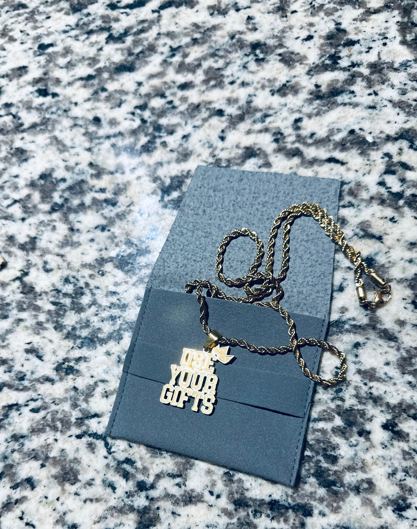 TKC™️ USE YOUR GIFTS PENDANT & CHAIN