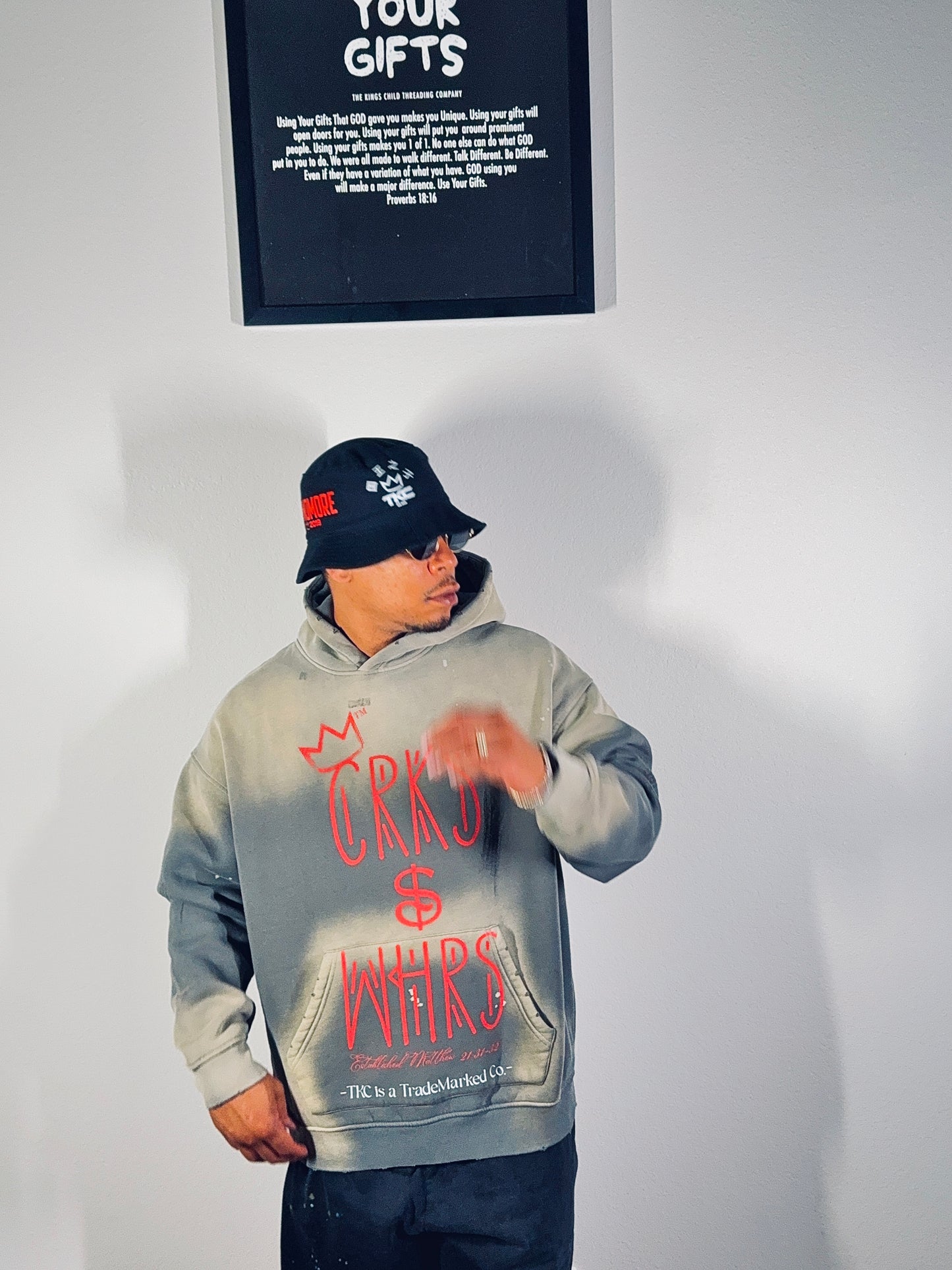 TKC™️ SINNOMORE: Crk$ & Whr$ ( Vintage Urban Fog Hoodie)