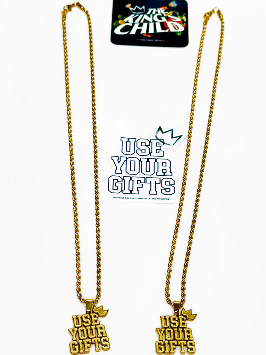 TKC™️ USE YOUR GIFTS PENDANT & CHAIN