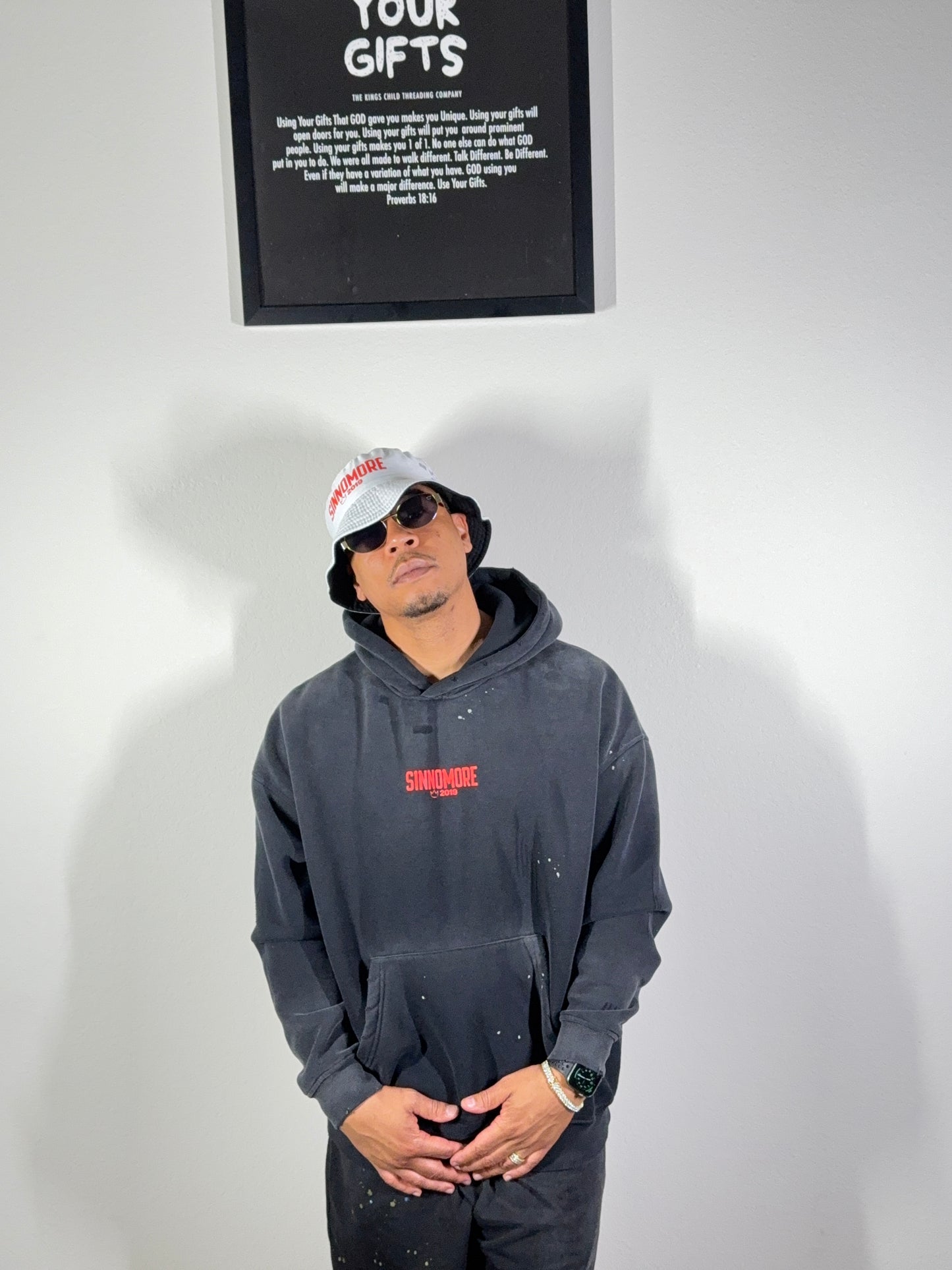 TKC™️ SINNOMORE: Crk$ & Whr$ (Vintage Black Hoodie)
