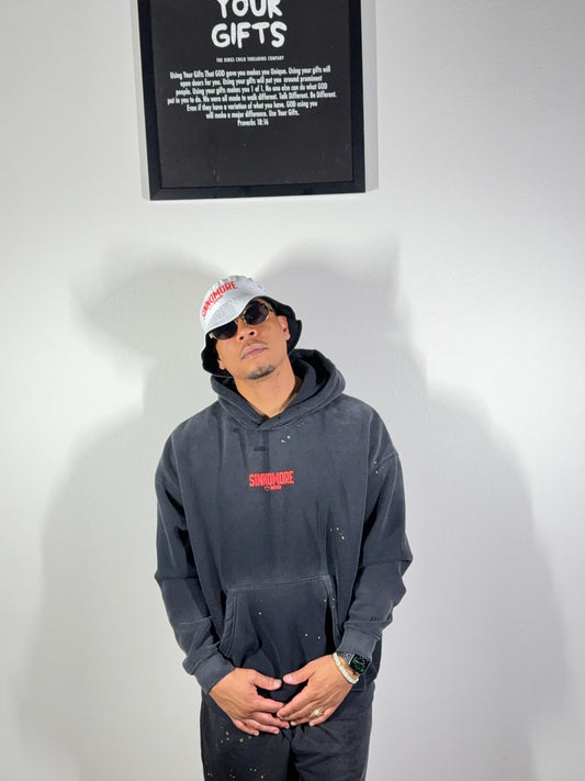 TKC™️ SINNOMORE: Crk$ & Whr$ (Vintage Black Hoodie)