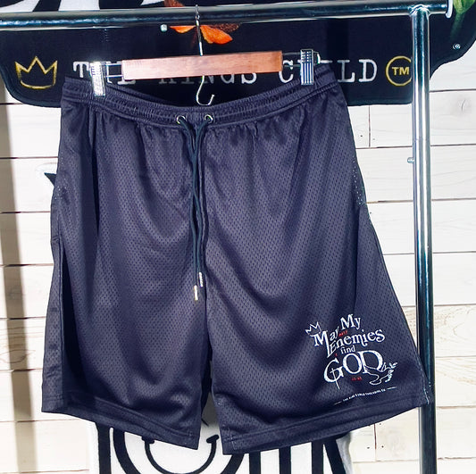 TKC™️ May My Enemies Find GOD Varsity Mesh Shorts