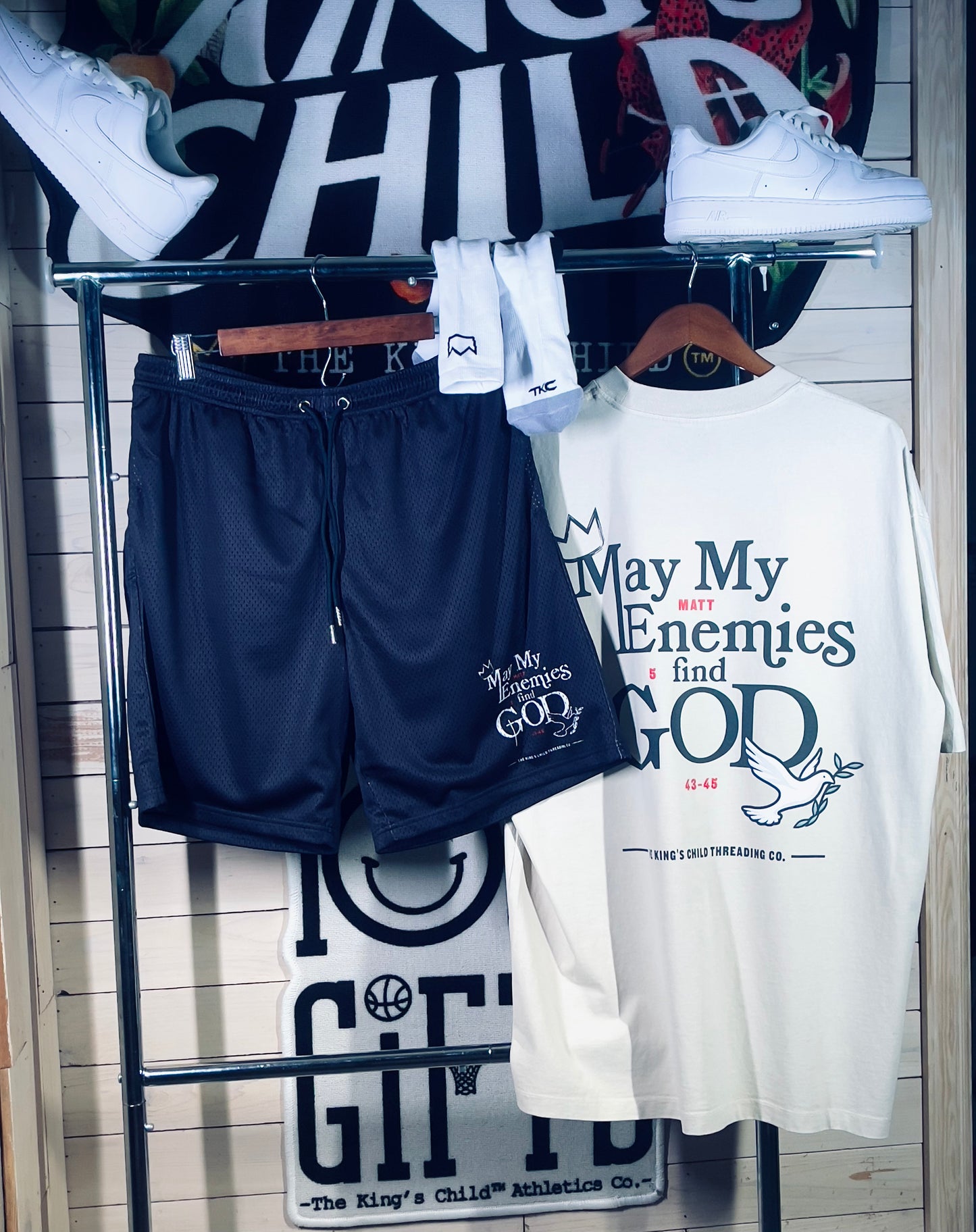 TKC™️ May My Enemies Find GOD Varsity Mesh Shorts